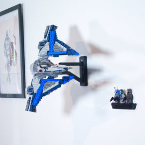 Supporto da parete regolabile per Mandalorian Starfighter 75316