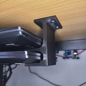Supporto per laptop doppio esteso in 3 parti per sotto la scrivania (confezione da 3)