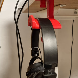 Supporto per cuffie da scrivania con gancio extra