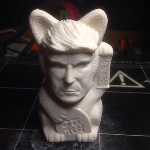 'Gatto Trump: statua divertente del gatto e di Trump'.