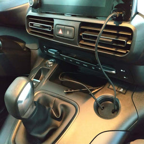 Supporto per cavo USB per Peugeot Rifter, Citroën Berlingo & Opel Combo (2018+)