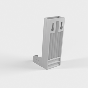 Portabatterie per batterie AA e AAA con supporto a parete