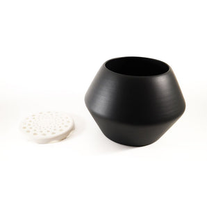 Moderno vaso minimalista con pratico sottovaso