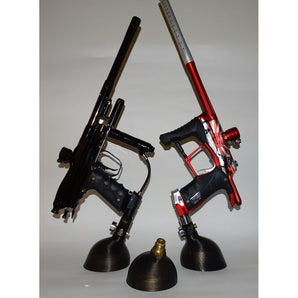 Supporto espositivo per marker da paintball con bombola d'aria