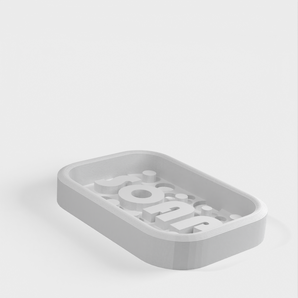 Portasapone antiscivolo 100x70x15mm con misura regolabile