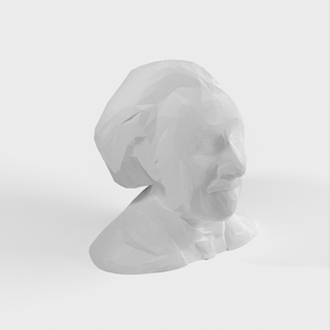 Busto/scultura di Albert Einstein in poli basso