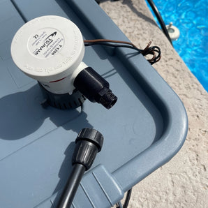 Adattatore per pompa di sentina con tubo di gocciolamento da 1/2" e filettatura NPT