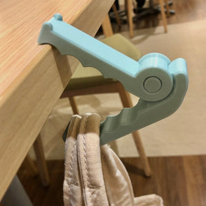 Gancio da tavolo portatile a coccodrillo per borse