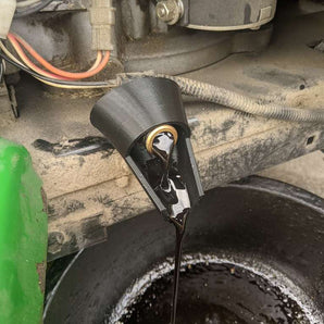 Kit cambio olio: imbuto per filtro olio e scarico olio per tosaerba