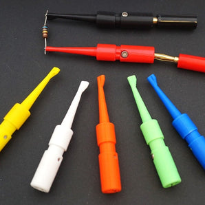 Sonda a clip elettrica con spina banana da 4 mm