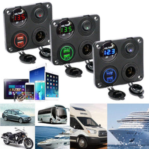 Alloggiamento per caricatore USB a 12 V e pannello presa