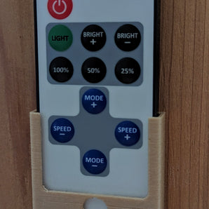 Supporto per telecomando LED con striscia luminosa