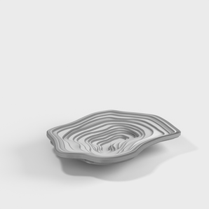 Portasapone con motivo topografico per il bagno