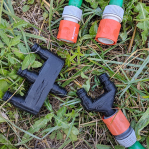 Sdoppiatore/sdoppiatore per tubo Gardena a 2 e 3 vie